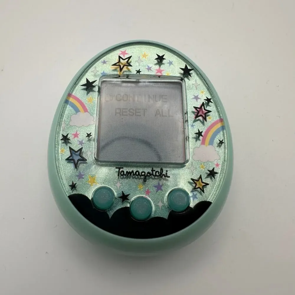 Bandai Tamagotchi On Magic Green Shell Rare English Release Working Tested Clean